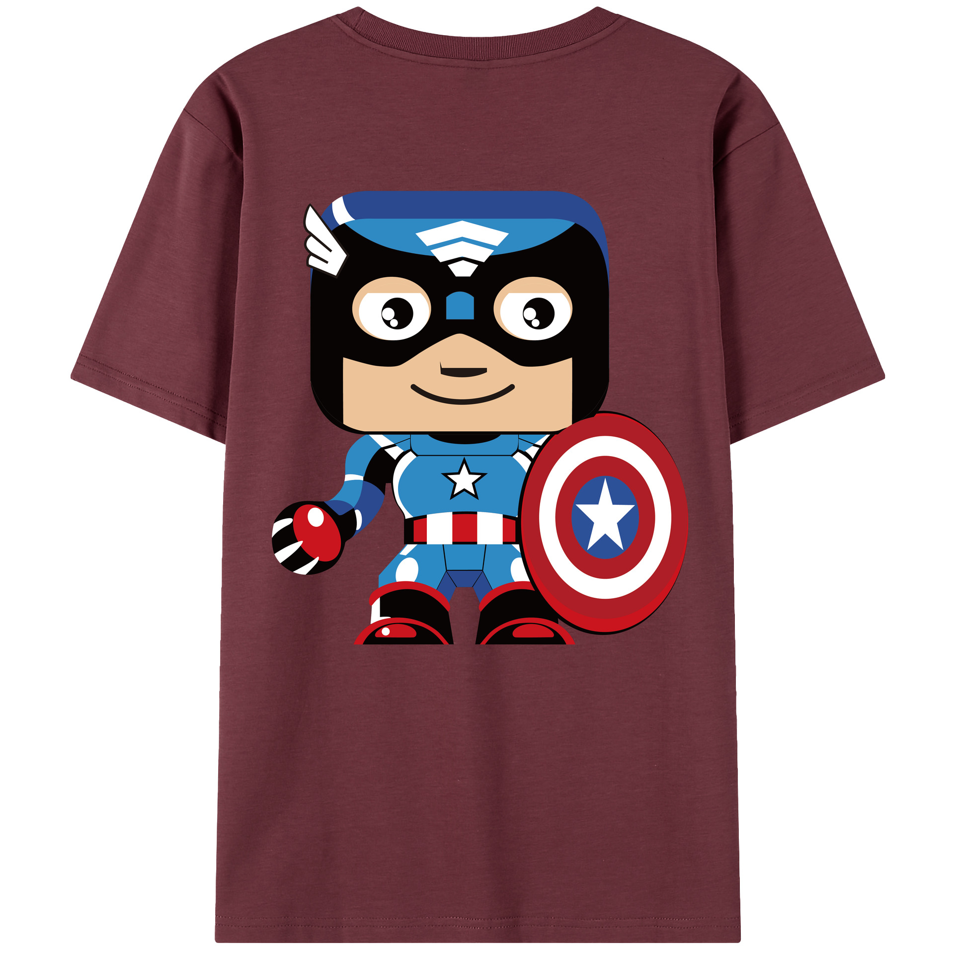 （画像用） アベンジャーズ The Avengers 綿100％半袖Tシャツ（背面プリント）